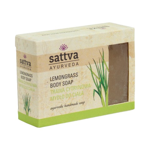 Мыло с лемонграссом Lemongrass, Sattva Ayurveda, 125г
