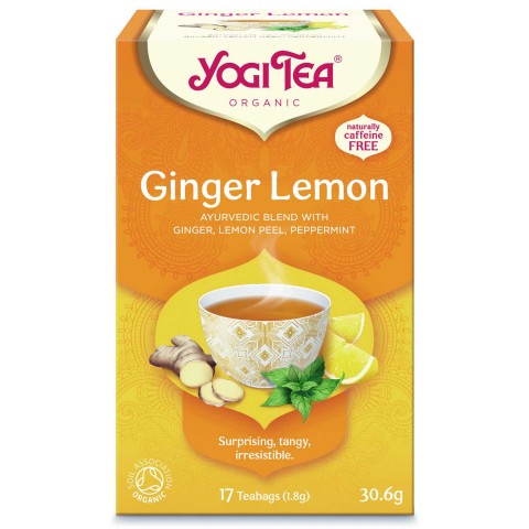 Ingveri tee sidruniga Ginger Lemon, Yogi Tea, orgaaniline, 17 kotikest