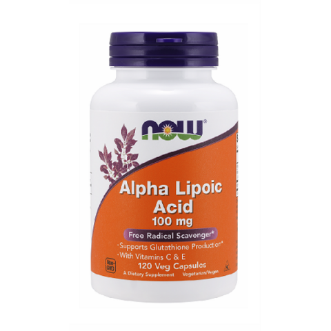 Toidulisand Alpha Lipoic Acid, NOW, 100mg, 120 kapslit