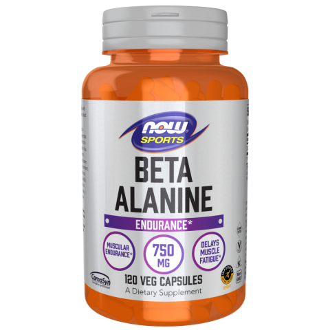 Toidulisand Beta Alanine, NOW, 750mg, 120 kapslit