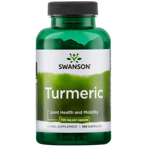 Куркума Turmeric, Swanson, 720 мг, 100 капсул