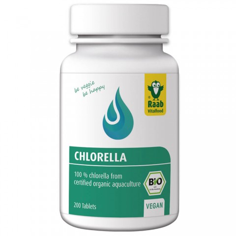 Chlorella orgaaniline, Raab Vitalfood, 400mg, 200 tabletti