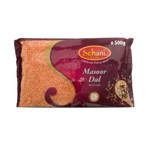 Punased katkised läätsed Masoor Dal, Schani, 500 g