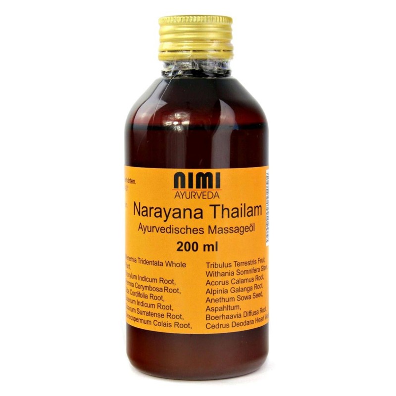Lõõgastav kehamassaažiõli Narayana Thailam, Nimi Ayurveda, 200 ml