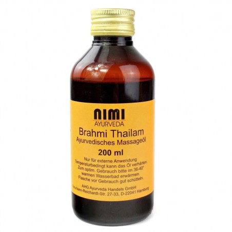 Масло для массажа головы Brahmi Thailam, Nimi Ayurveda, 200 мл