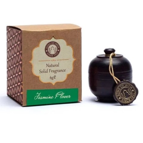 Tahke parfüüm puidust konteineris Jasmine, Song of India, 6g