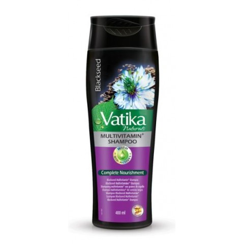 Musta teravilja šampoon juuste väljalangemise vastu, Dabur Vatika, 400 ml