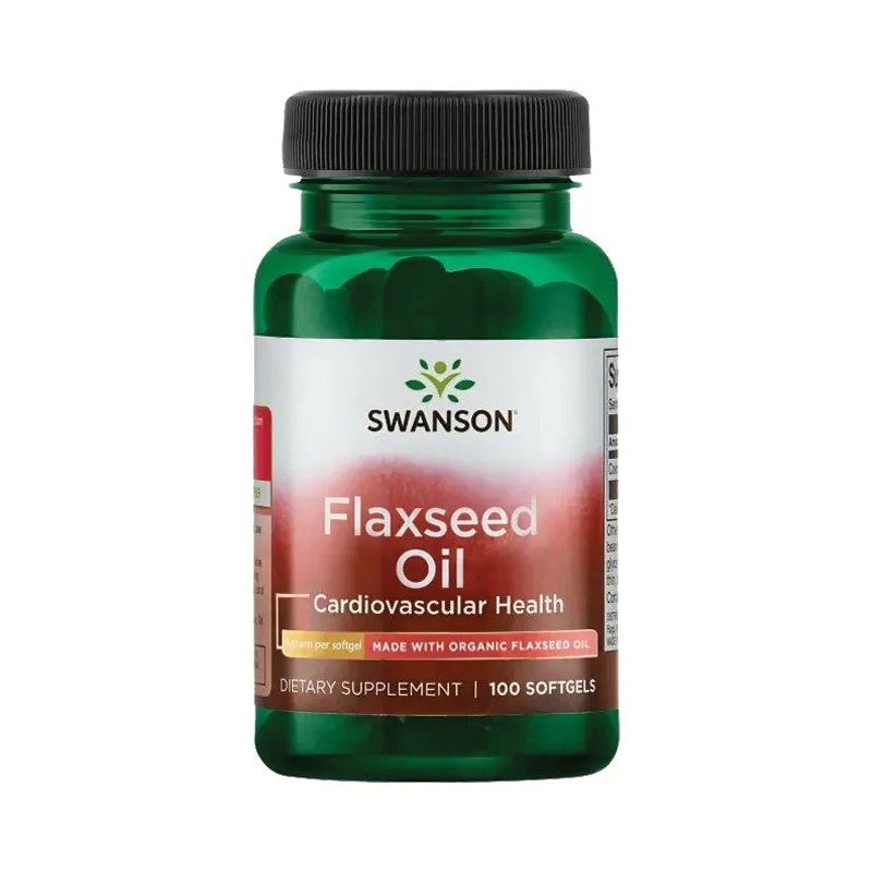 Linseed oil, Swanson, 1000mg, 100 capsules