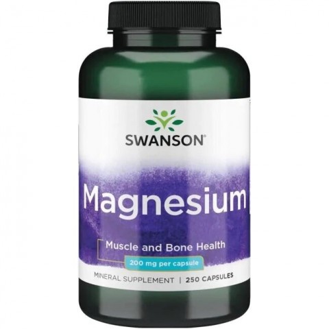 Magneesium, Swanson, 200 mg, 250 kapslit