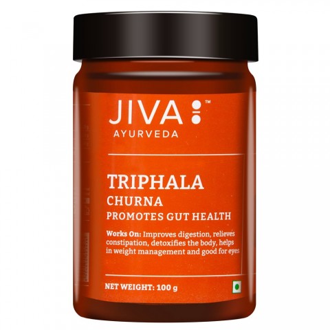 Ayurveda kolme puuvilja pulbri segu Triphala Churna, Jiva Ayurveda, 100g