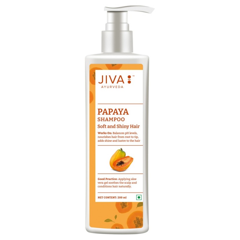 Toitev šampoon Papaya, Jiva Ayurveda, 200ml