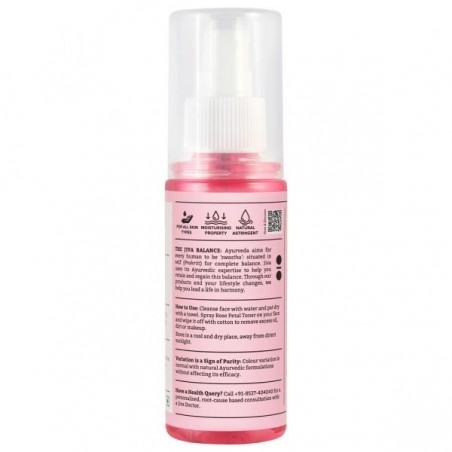 Roosi kroonlehtede toonik Rose Petal Water, Jiva Ayurveda, 100ml