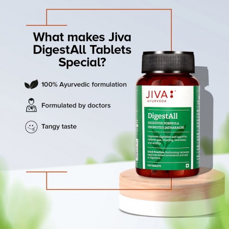 Пищевая добавка DigestAll, Jiva Ayurveda, 120 таблеток