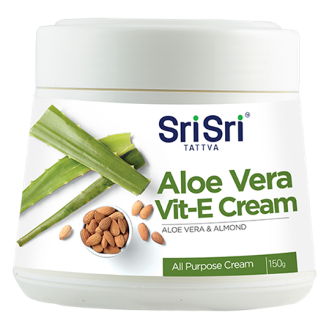 Näo- ja kehakreem Aloe Vera Vit E Cream, Sri Sri Tattva, 150g