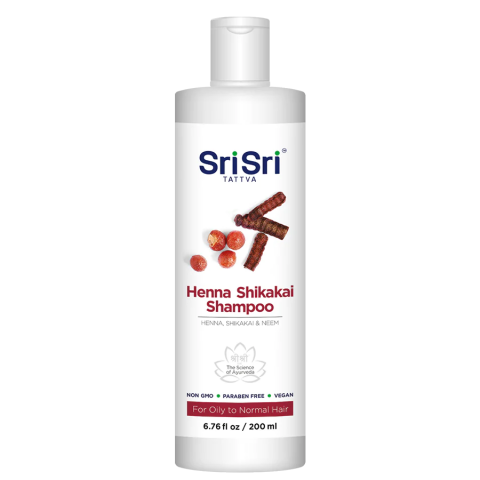 Šampoon Henna Shikakai, Sri Sri Tattva, 200ml