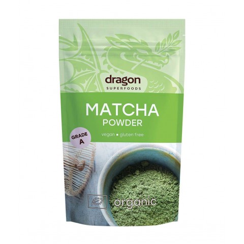 Teepulber Matcha Grade A, orgaaniline, Dragon Superfoods, 100g