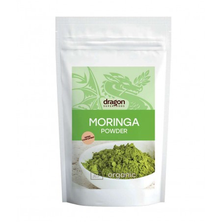 Moringa pulber, orgaaniline, Dragon Superfoods, 200g