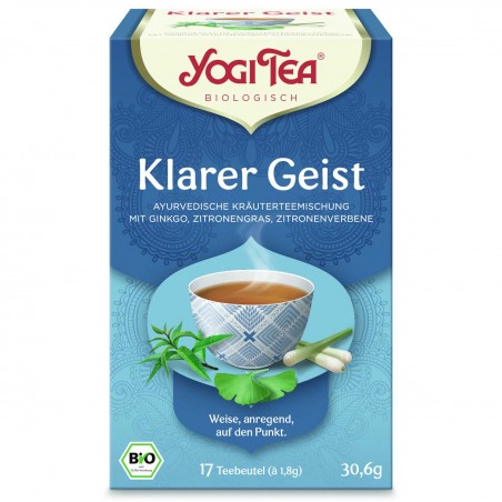 Vürtsitee Ginkgo Klarer Geist, Yogi Tea, orgaaniline, 17 kotti