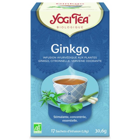 Vürtsitee Ginkgo Klarer Geist, Yogi Tea, orgaaniline, 17 kotti