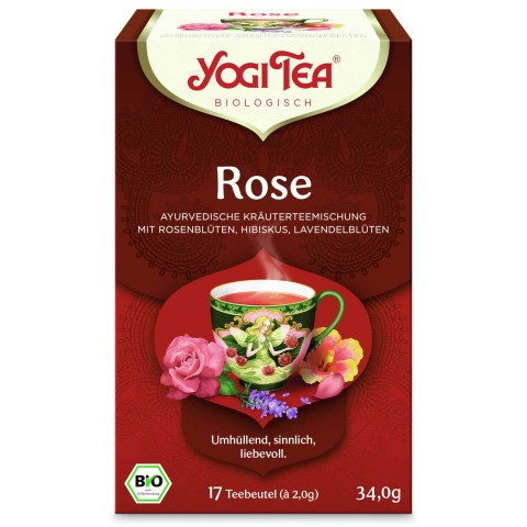 Vürtsitee Rose, Yogi Tea, orgaaniline, 17 kotti