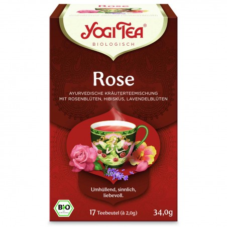 Vürtsitee Rose, Yogi Tea, orgaaniline, 17 kotti