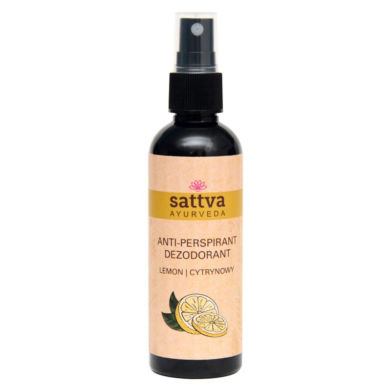 Spray antiperspirant Lemon, Sattva Ayurveda, 80ml