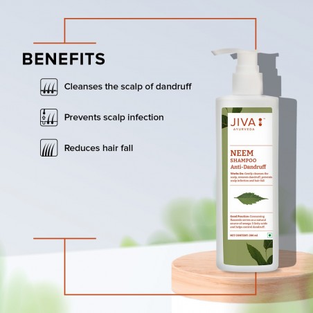 Šampoon ketendavatele juustele Neem, Jiva Ayurveda, 200ml