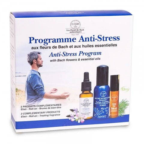 Bachi lillede stressivastane programmikomplekt Anti-Stress, orgaaniline, Elixirs&Co