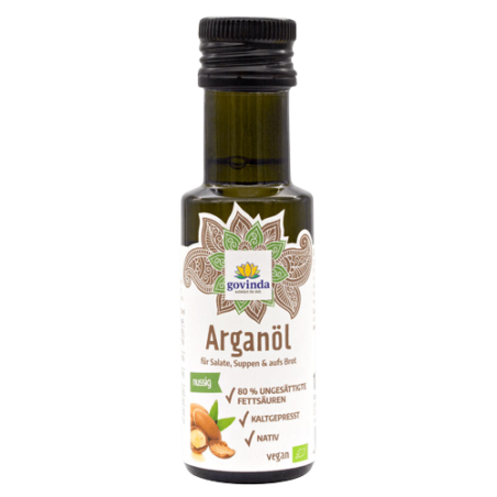 Argan oil natural, organic, first cold pressed, Govinda, 100ml