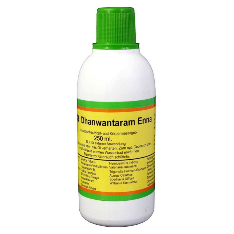 Massage oil Dhanwantharam Enna, Sree Sankara, 250 ml