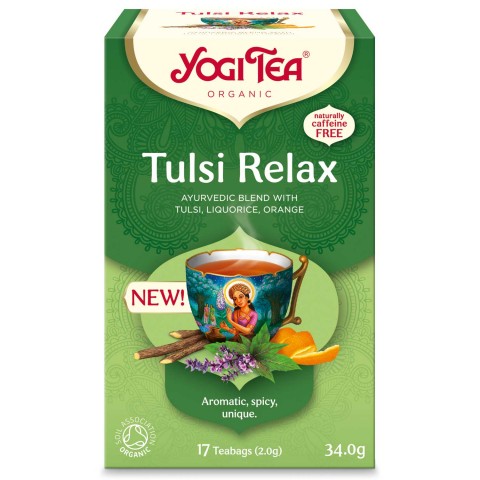 Vürtsitee Tulsi Relax, Yogi Tea, 17 kotti