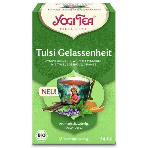 Пряный чай Tulsi Relax, Yogi Tea, 17 пакетиков