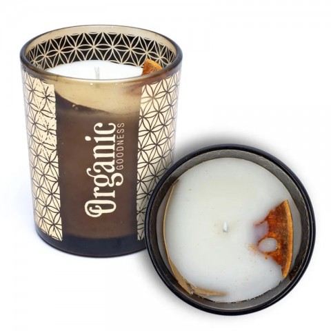 Ароматическая свеча из соевого воска Mandarin & Bay Leaf, Organic Goodness