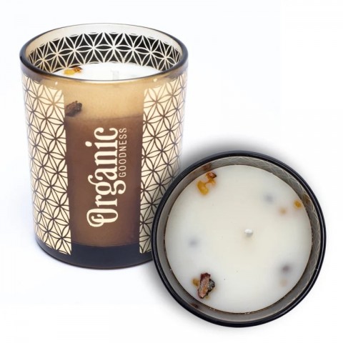 Lõhnav sojavahast küünal Frankincense & Myrrh, Organic Goodness