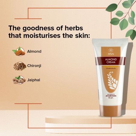 Увлажняющий крем для кожи лица Almond Cream, Jiva Ayurveda, 100г