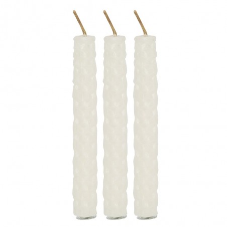 White beeswax Spell candles Blessed Bee, 6 pcs.