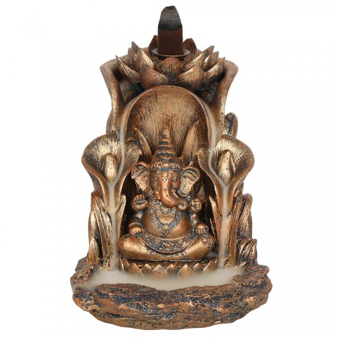 Tagurpidi suitsupulbri efekti hoidja Pronksist Ganesha