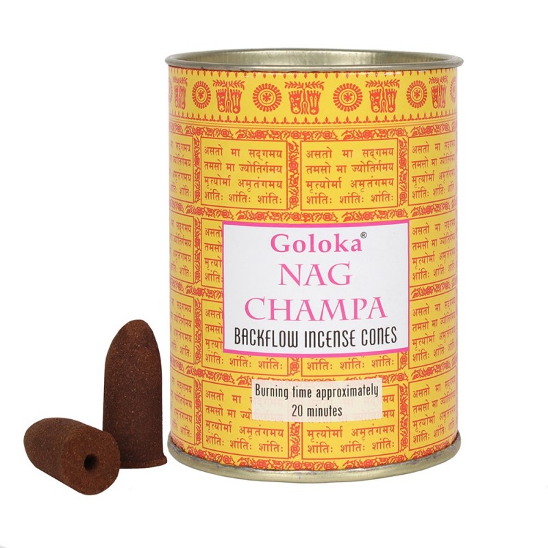 Благовонный конус обратного горения Nag Champa, Голока, 24 шт.