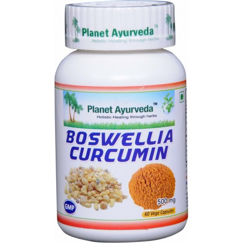 Toidulisand Boswellia Curcumin, Planet Ayurveda, 60 kapslit