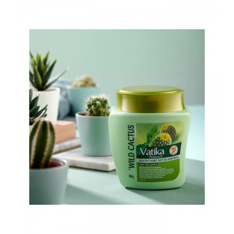 Масляная маска для секущихся волос Wild Cactus, Dabur Vatika, 500 г