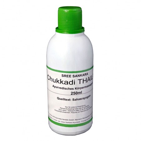 Ayurveda massaažiõli Chukkadi Thailam, Sree Sankara, 250 ml