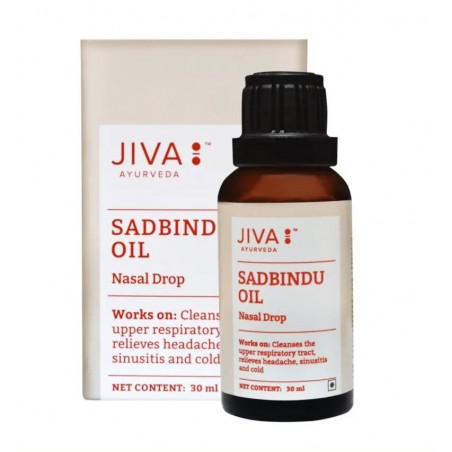 Nasal oil Sadbindu, Jiva Ayurveda, 30ml