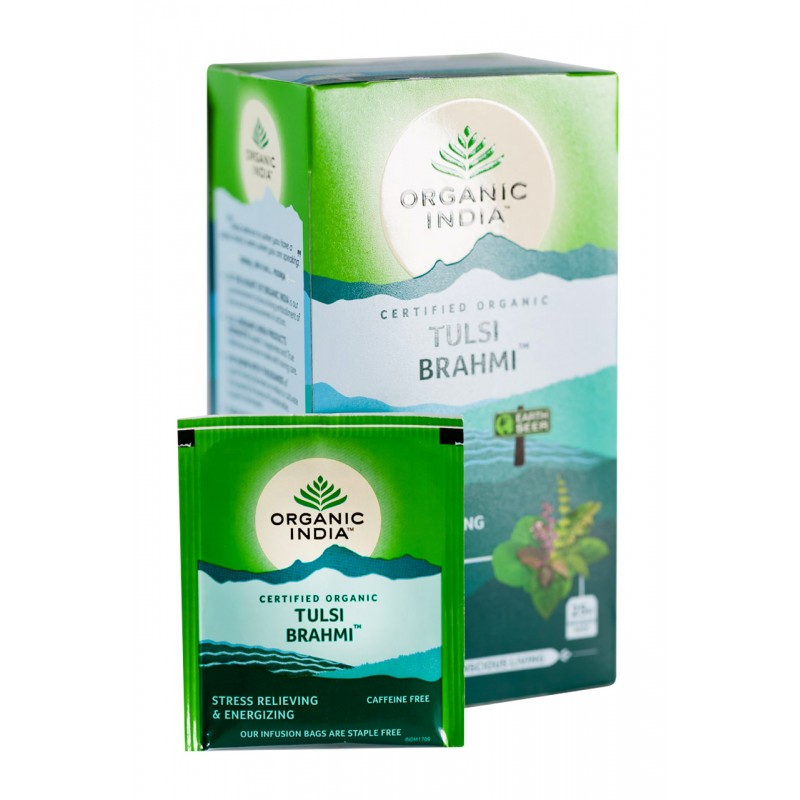 Ayurveda tee Tulsi Brahmi, Organic India, 25 pakki