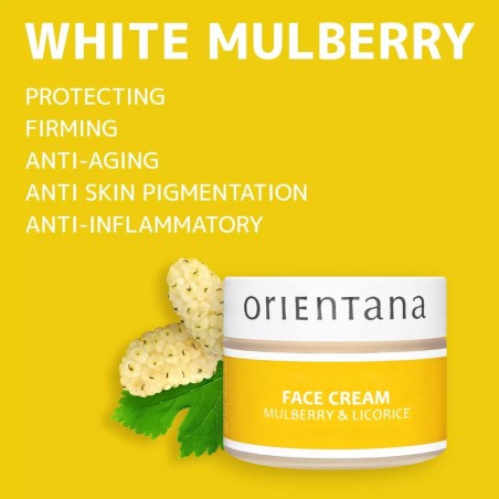 Mulberry and liquorice face cream, Orientana, 50g