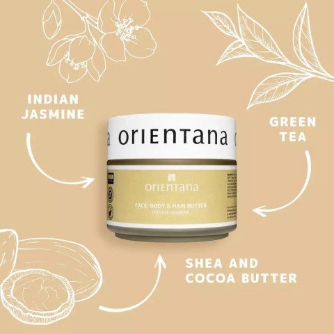 Jasmine and green tea face, body and hair butter, Orientana, 100g