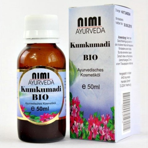 Аюрведическое масло для лица Кумкумади, Ними Аюрведа, органическое, 50 мл