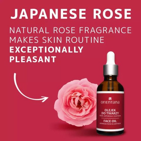 Jaapani roosi ja safrani näoõli, Orientana, 50ml