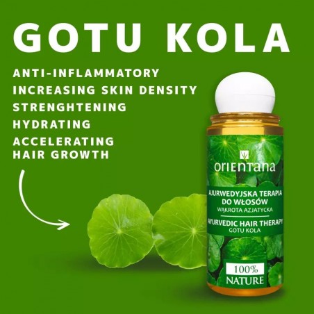 Аюрведическое масло для волос Gotu Kola Therapy, Orientana, 105 мл