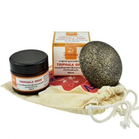 Foot massage set Kaash-Set FitVital + Triphala Ghee, 7 cm + 50 ml