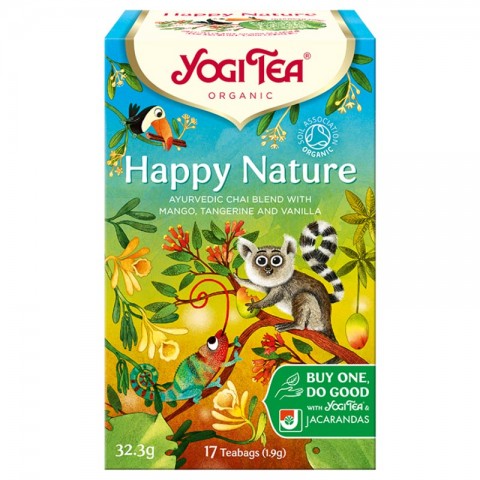 Vürtsitatud puuviljatee Happy Nature, Yogi Tea, 17 pakki